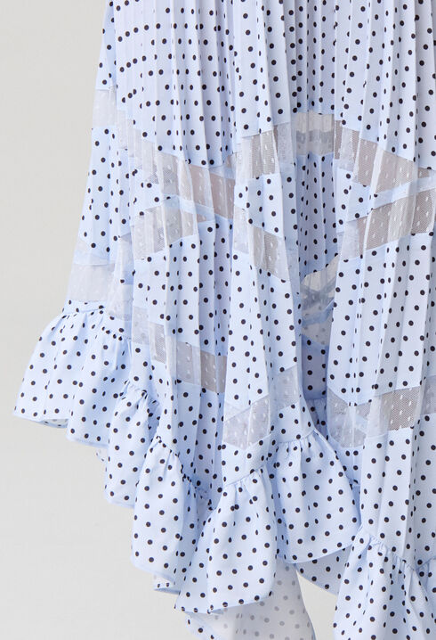 Vestido midi de lunares