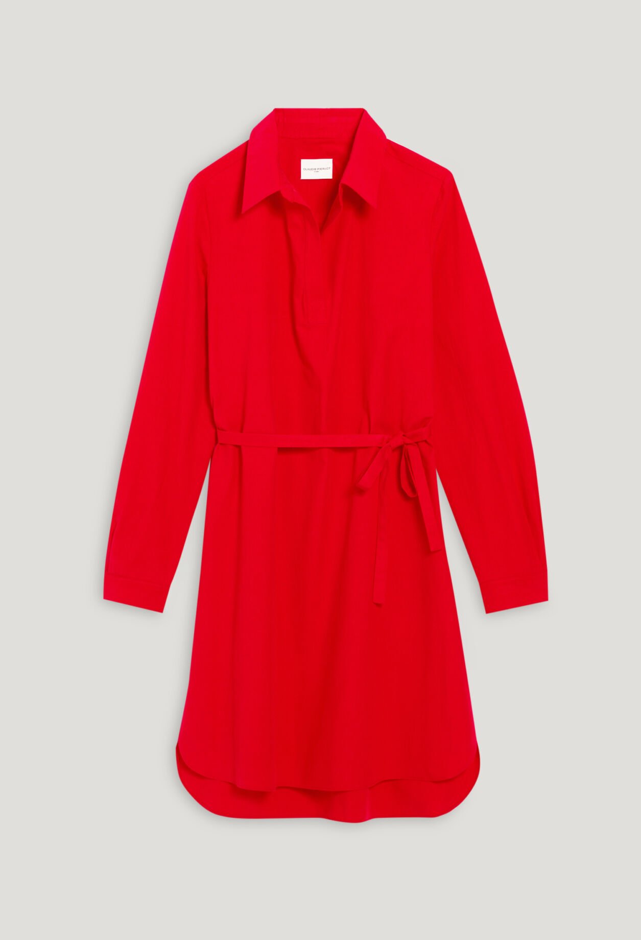 Vestido corto cuello polo