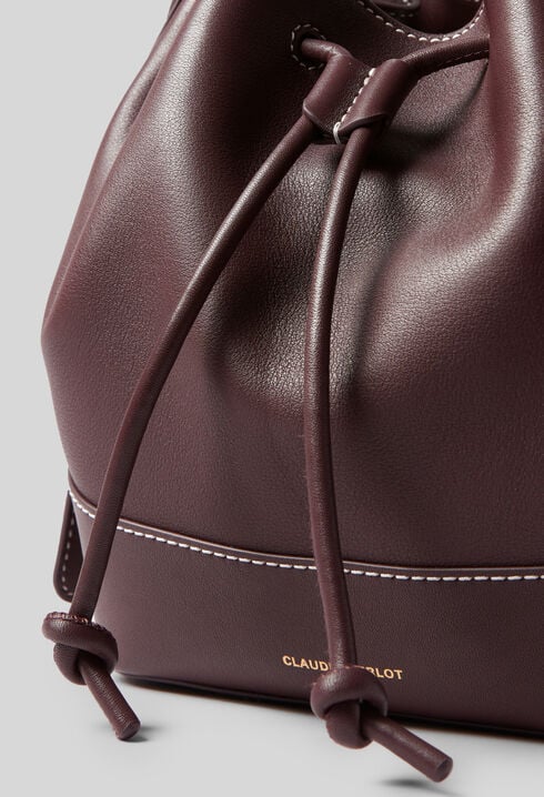 Bolso de cuero tipo saco