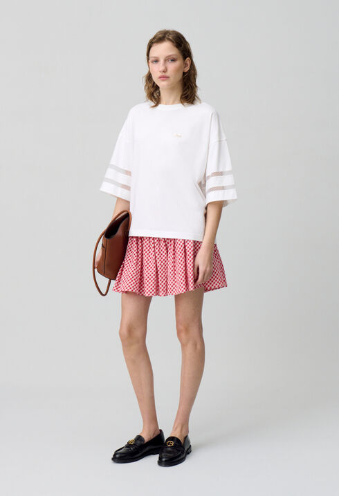 Camiseta de algodón oversize