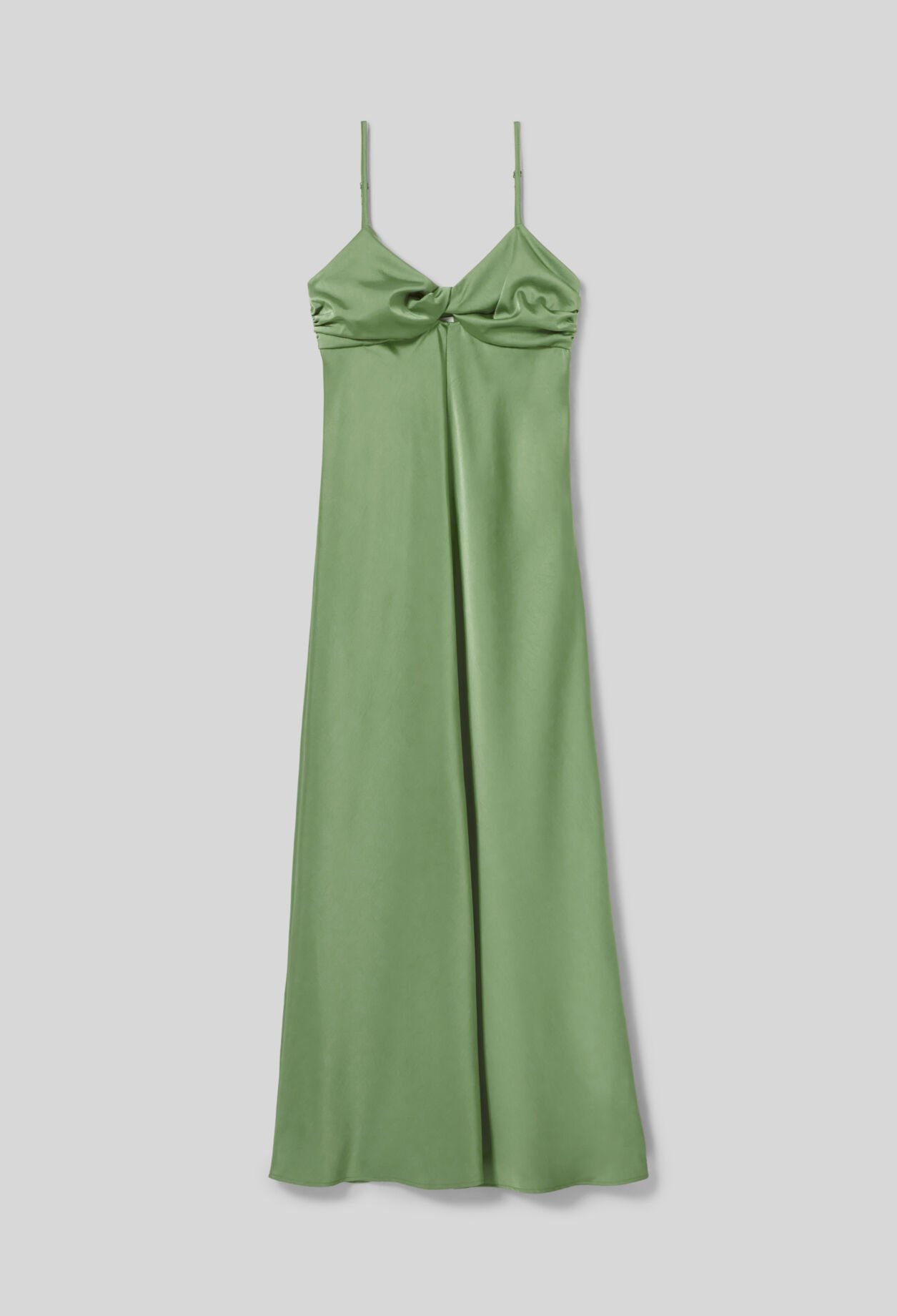 Vestido largo satinado