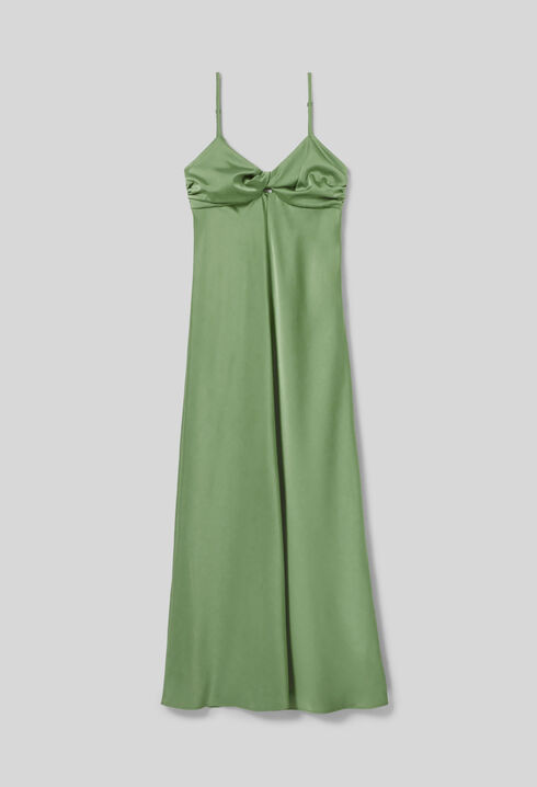 Vestido largo satinado