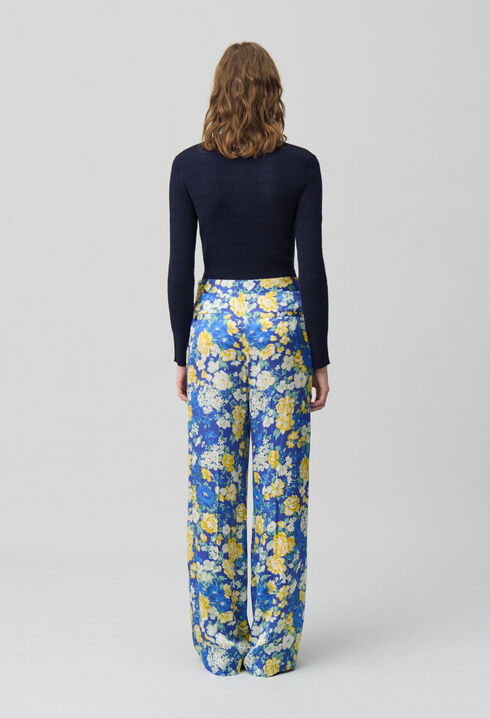 Pantalón ancho estampado