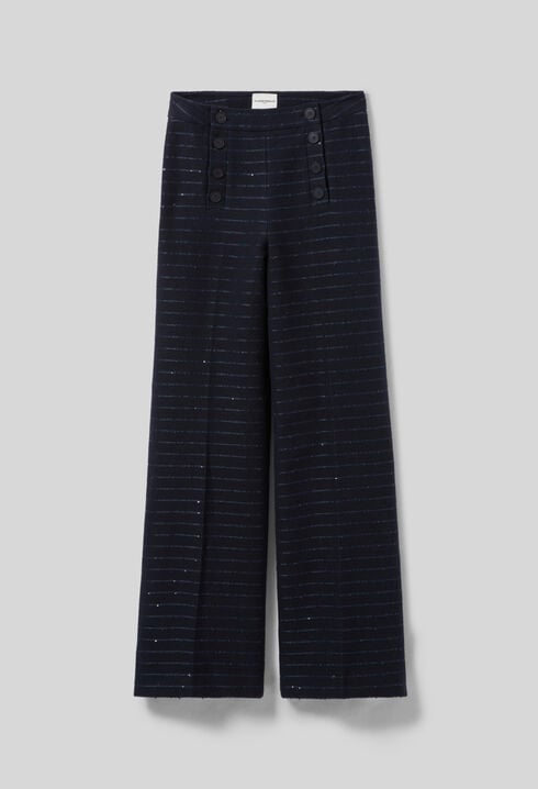 Pantalón de raya con botones