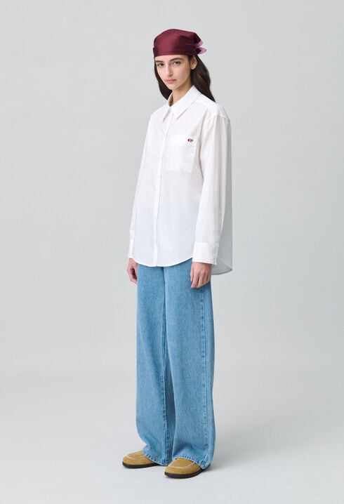 Camisa clásica de corte recto