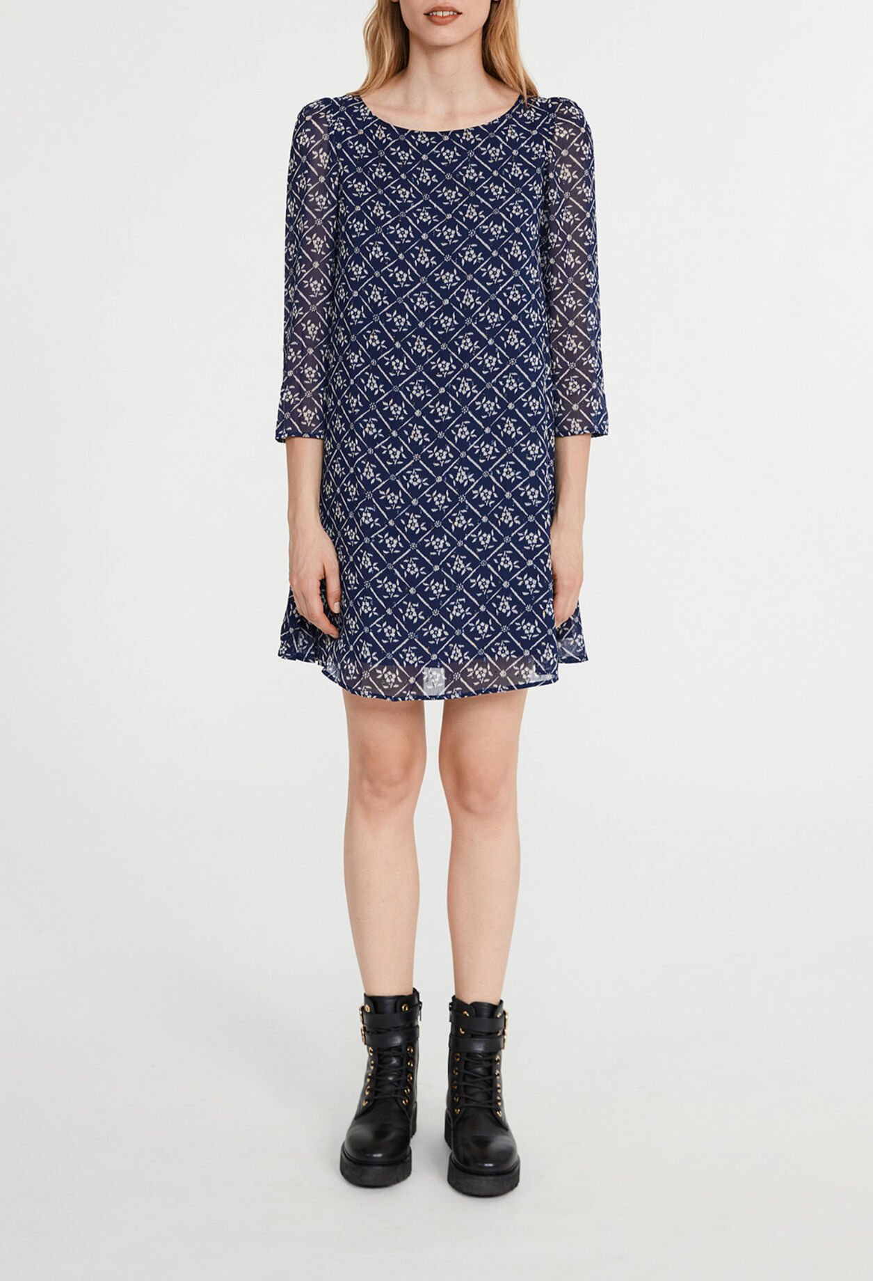 Vestido corto de flores Rififi