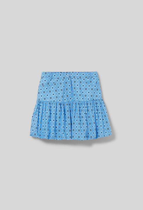 Falda corta abombada