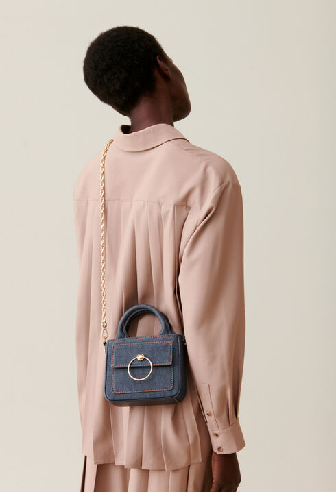 Mini bolso Anouck vaquero cadena