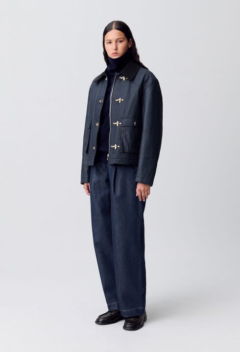 Parka corta encerada