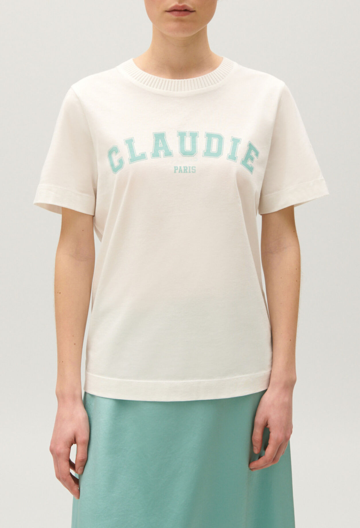 Camiseta algodón CLAUDIE Paris crudo