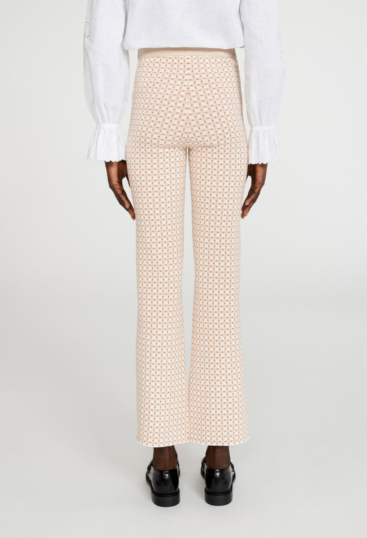 Pantalón de punto con motivos gráficos