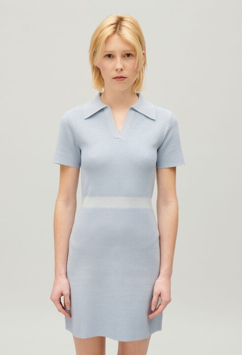 Vestido corto de punto