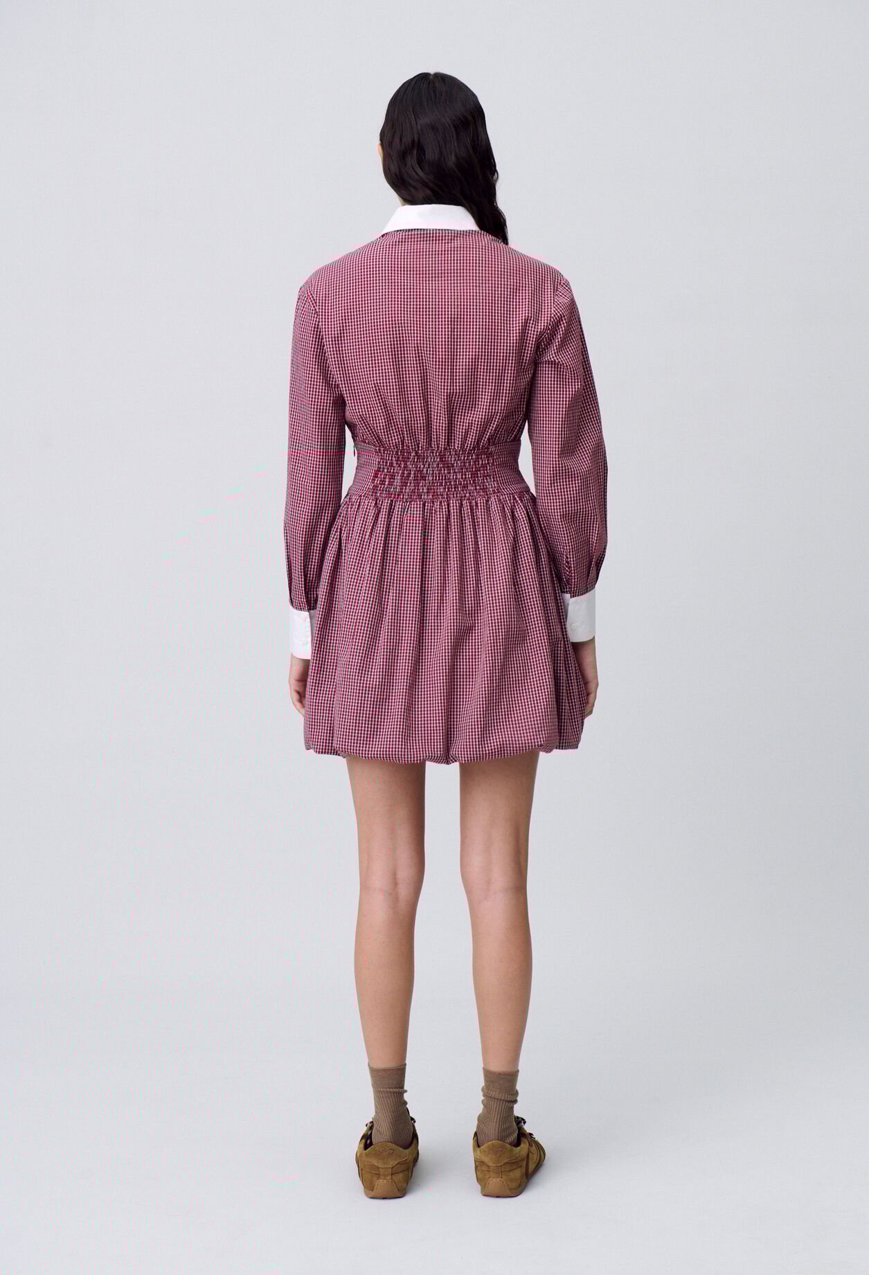 Vestido corto de cuadros