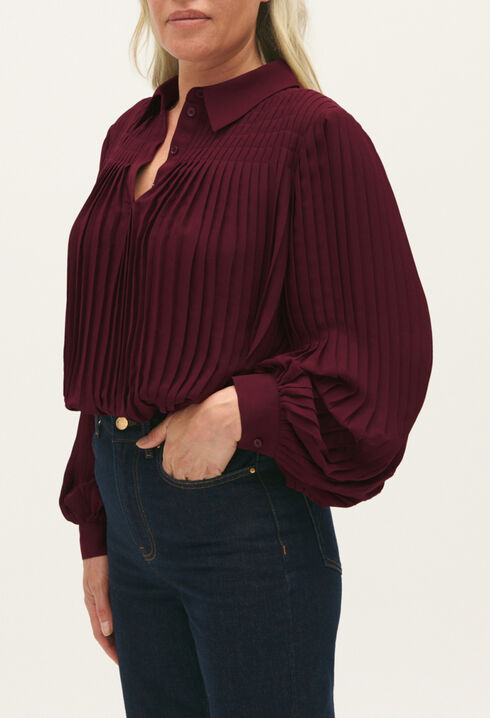 Camisa plisada