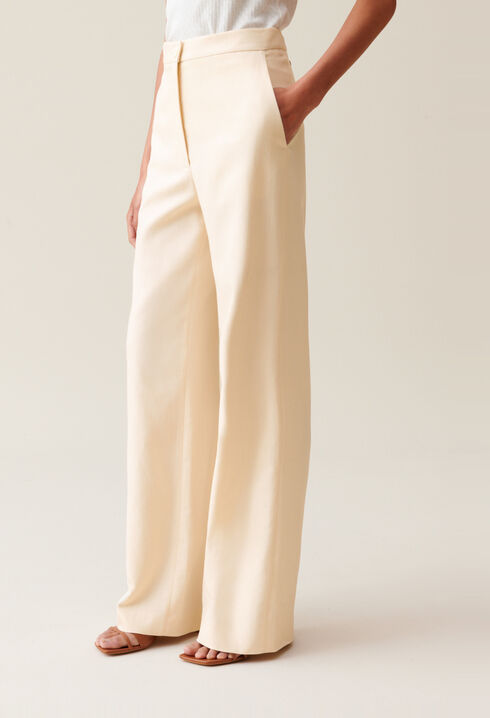 Pantal&oacute;n de sastre marfil