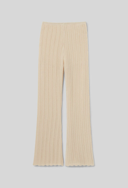 Pantalón fluido de crochet