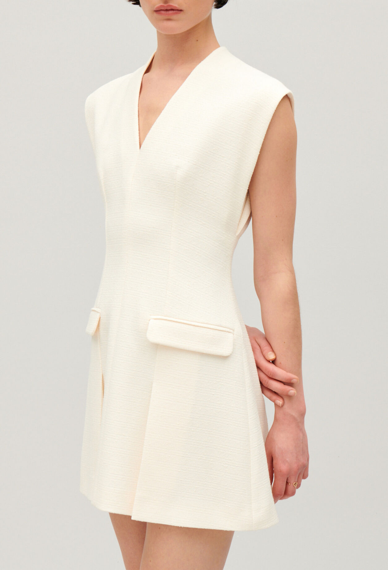 Vestido corto tweed