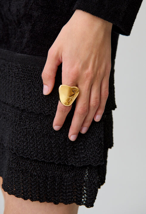 Anillo de sello en forma de corazón