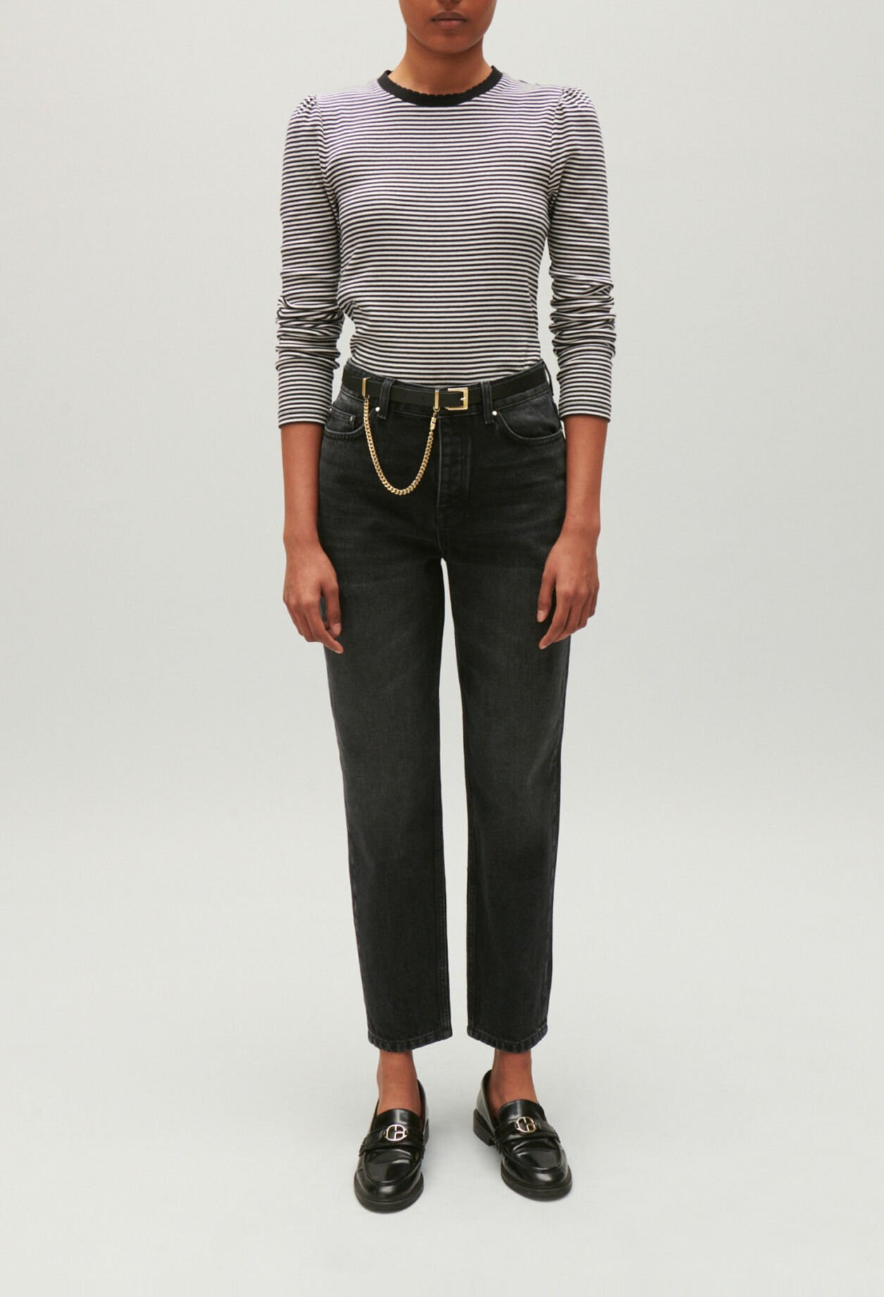 Camiseta a rayas de dos colores