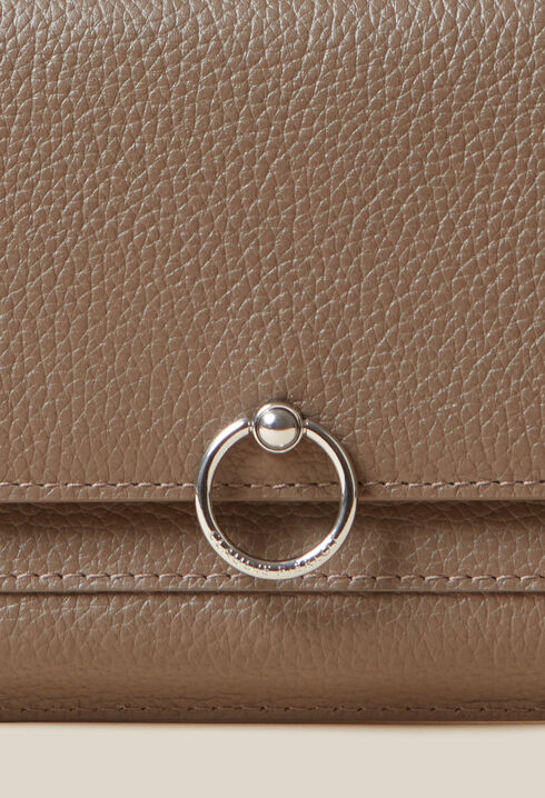 Bolso grande cuero granuloso