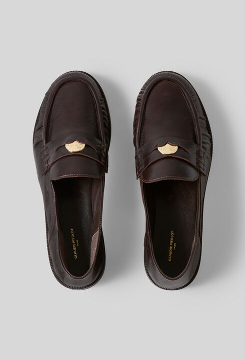 Mocasines de piel charol