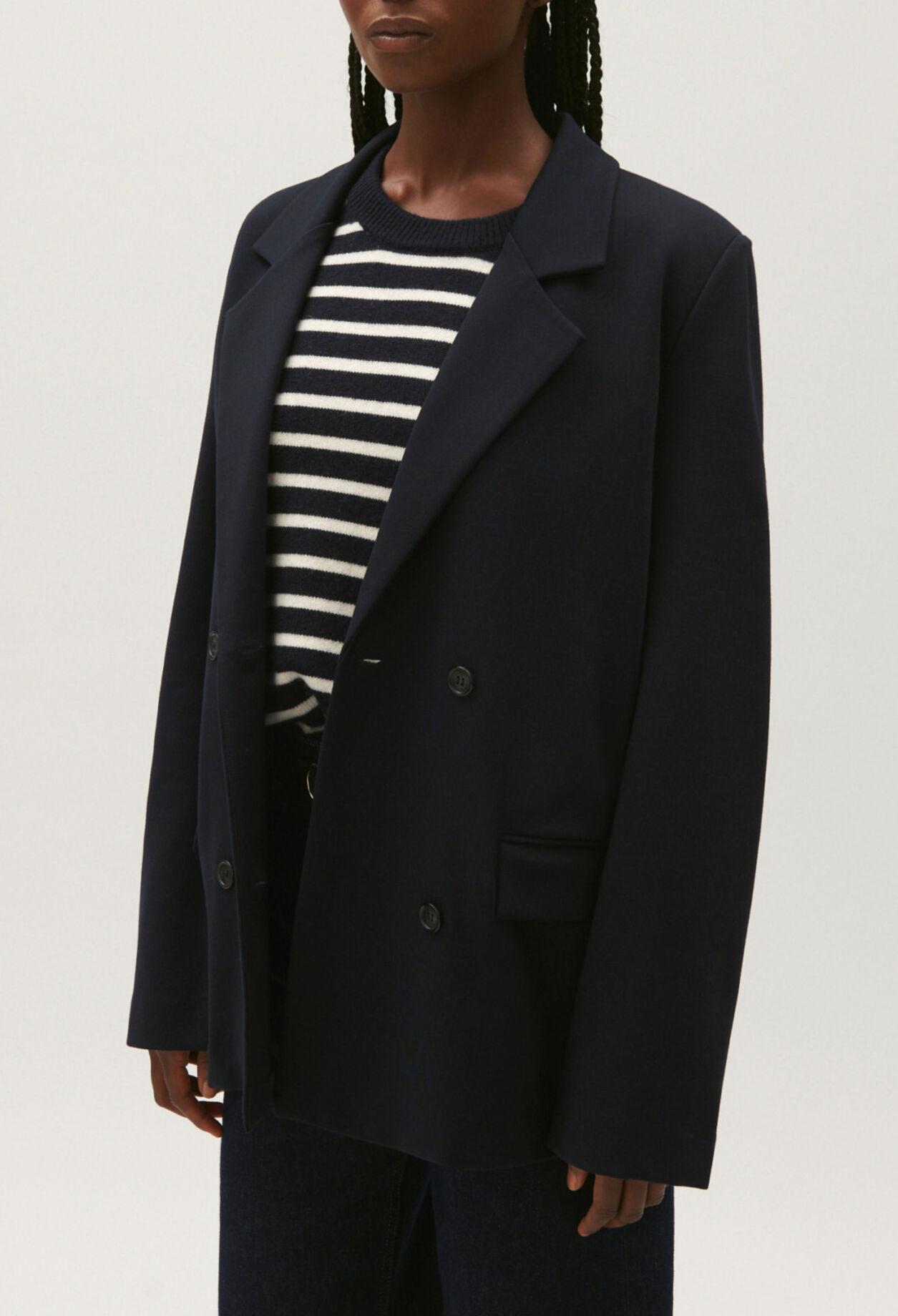Chaqueta de traje azul marino
