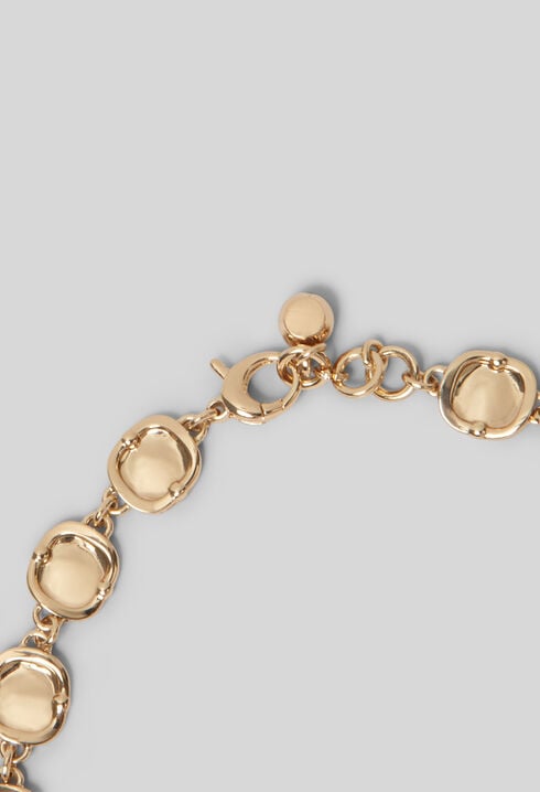 Collar de corazones martillados