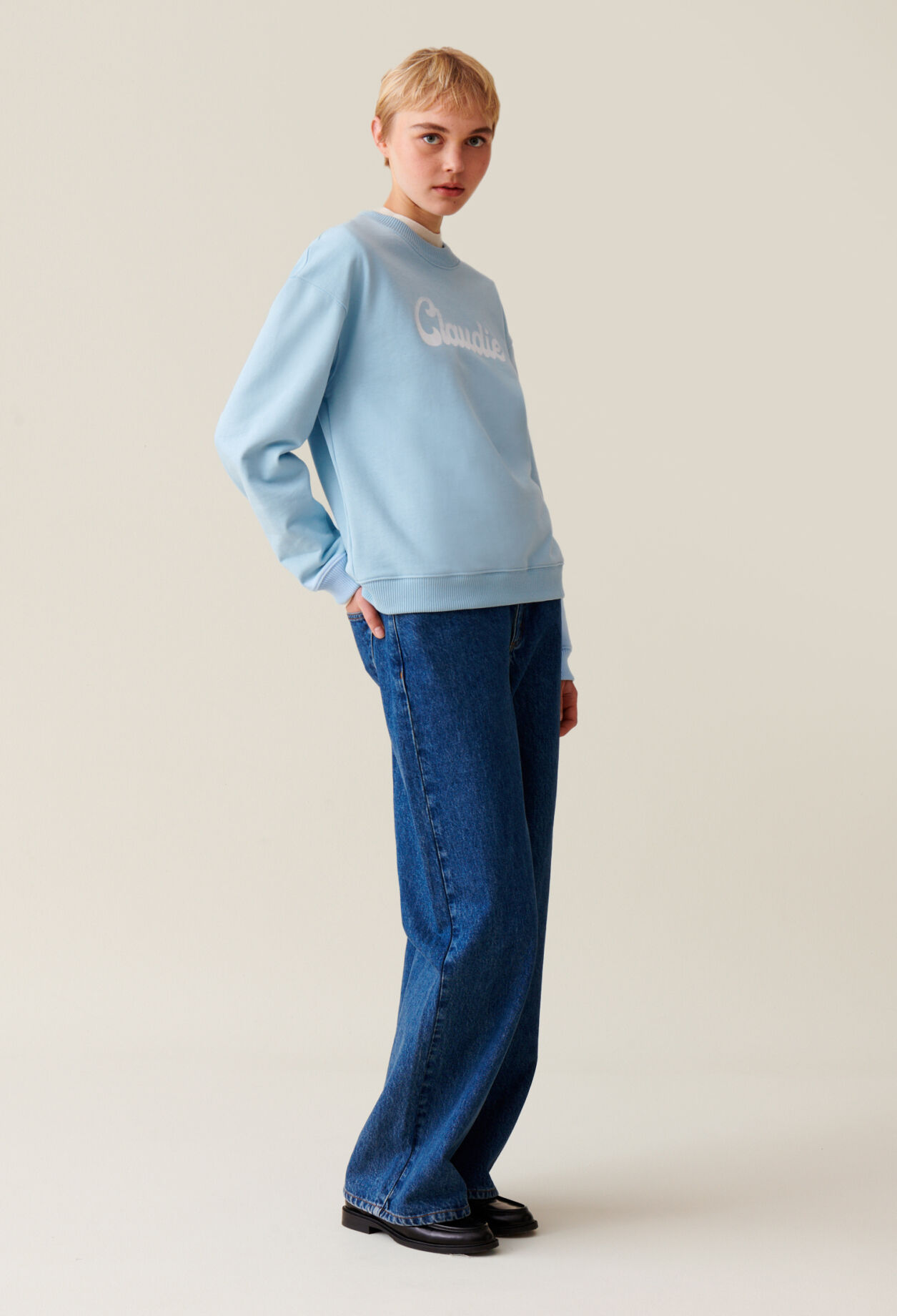 Sudadera amplia Claudie estampada