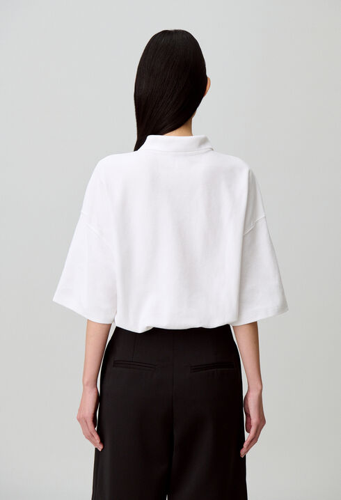 Camiseta de algod&oacute;n cuello polo