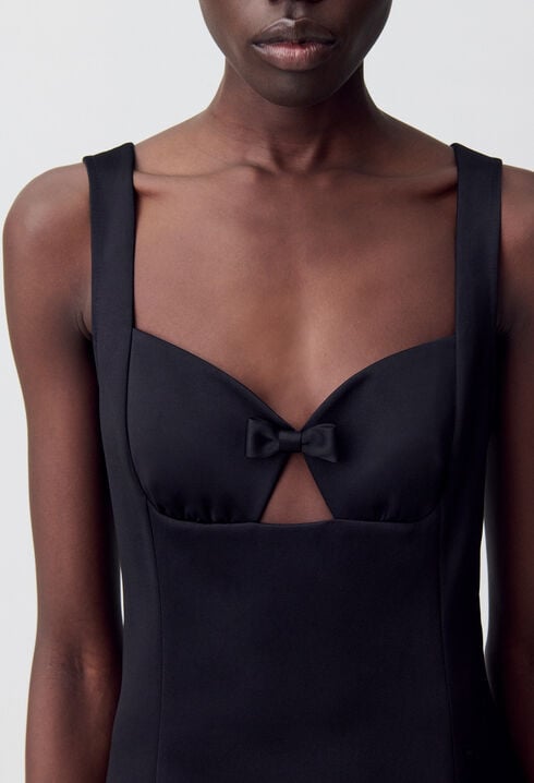 Vestido corto plisado