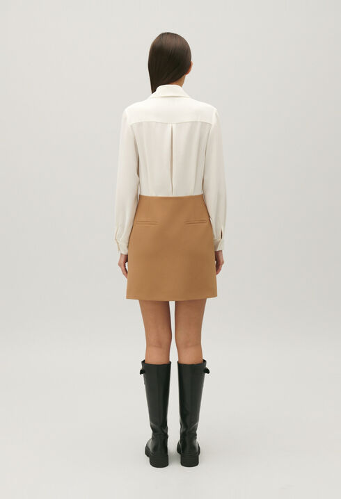 Vestido de sastre corto bicolor