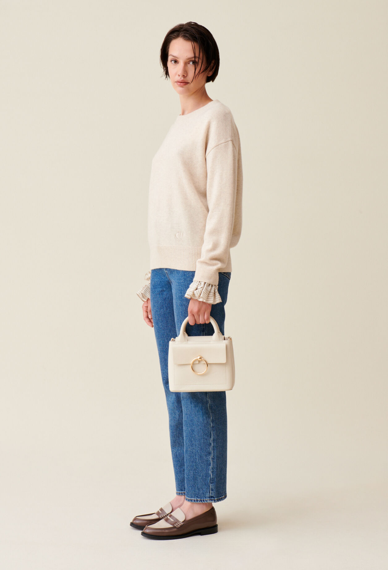 Mini bolso de cuero Anouck