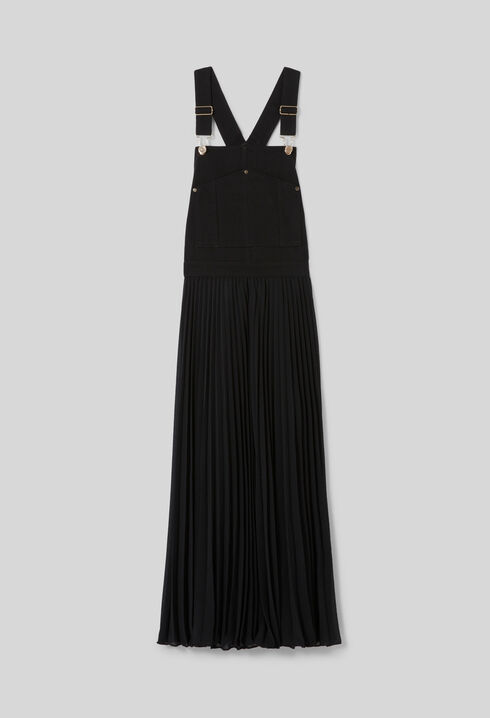 Vestido largo plisado