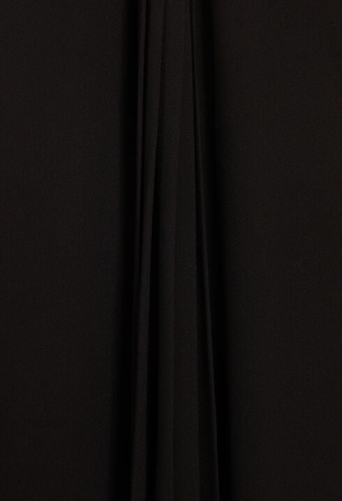 Vestido corto plisado negro