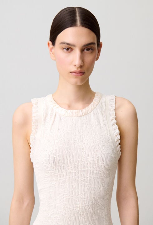 Vestido largo de punto