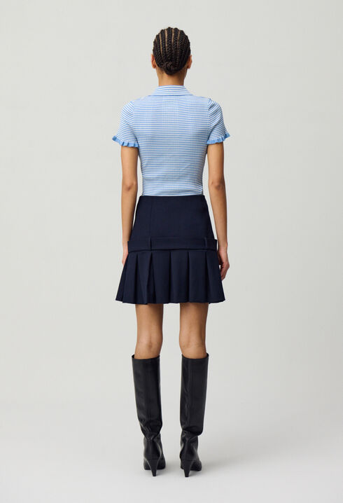 Falda corta de traje