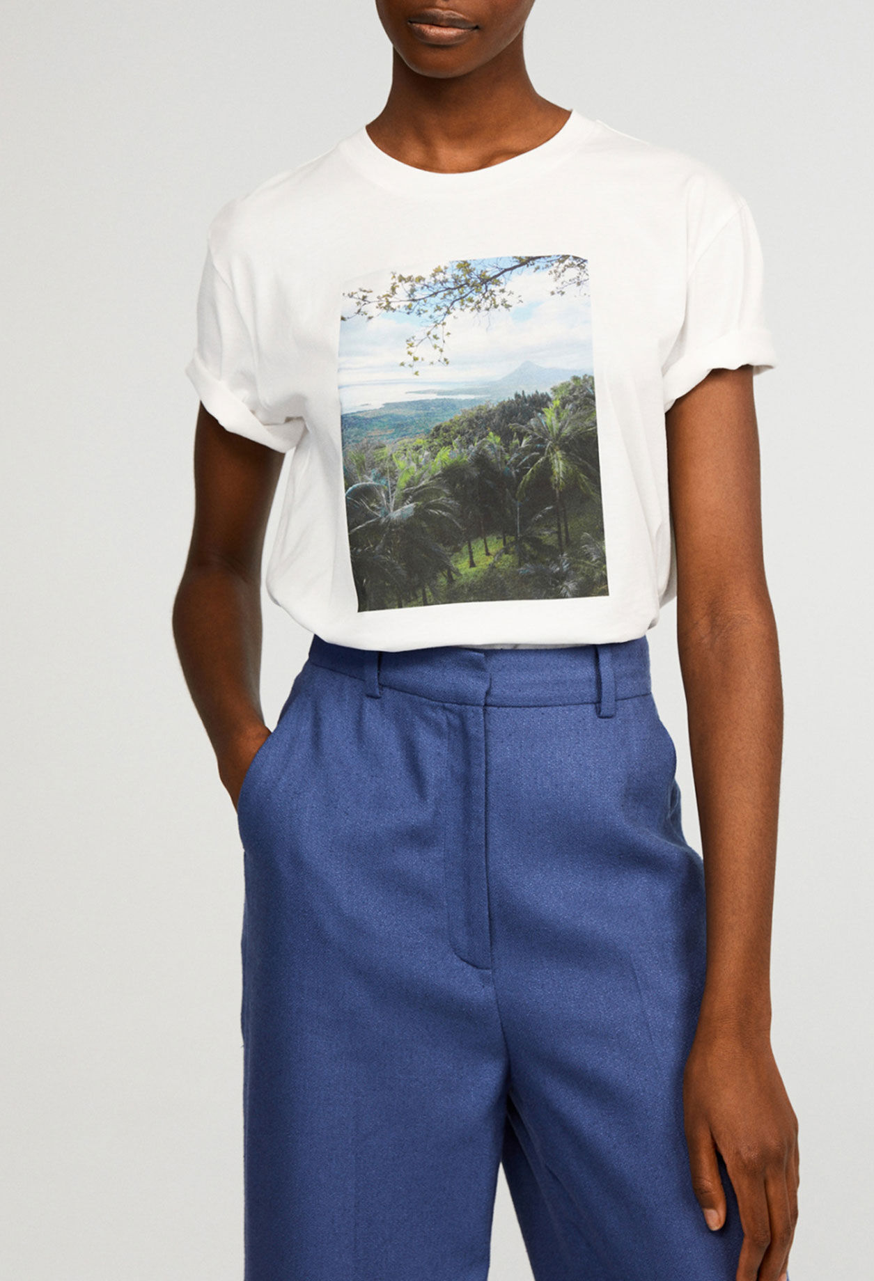 Camiseta serigrafiada de algodón bio