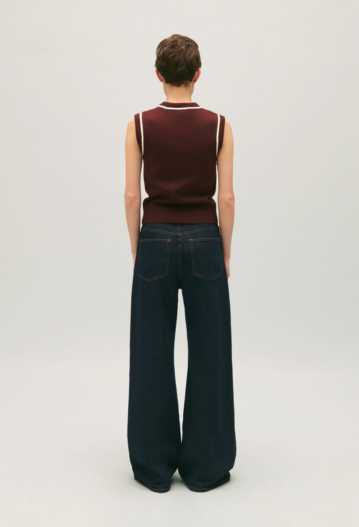 Jersey de punto de rayas