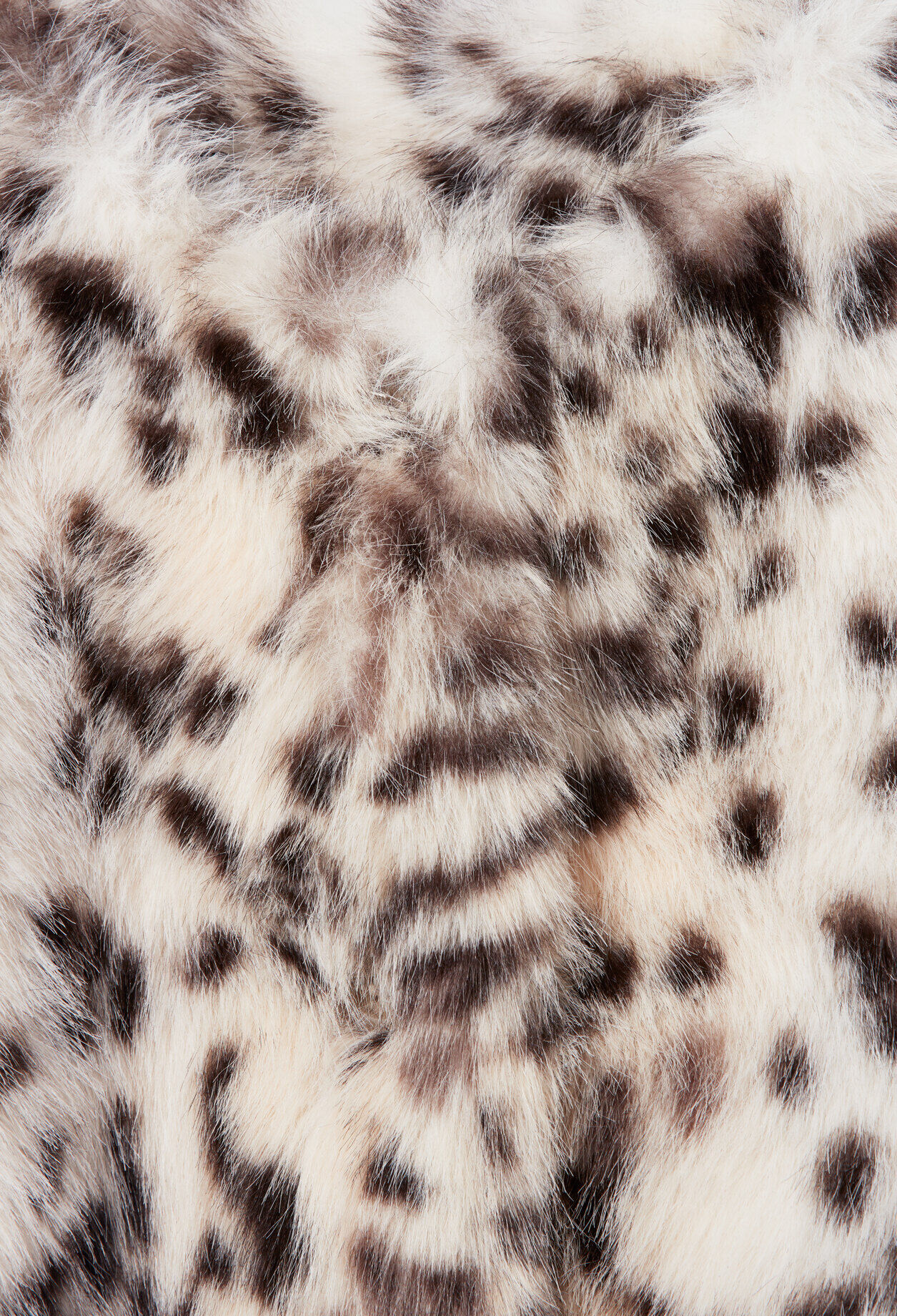 Abrigo de piel sintética leopardo