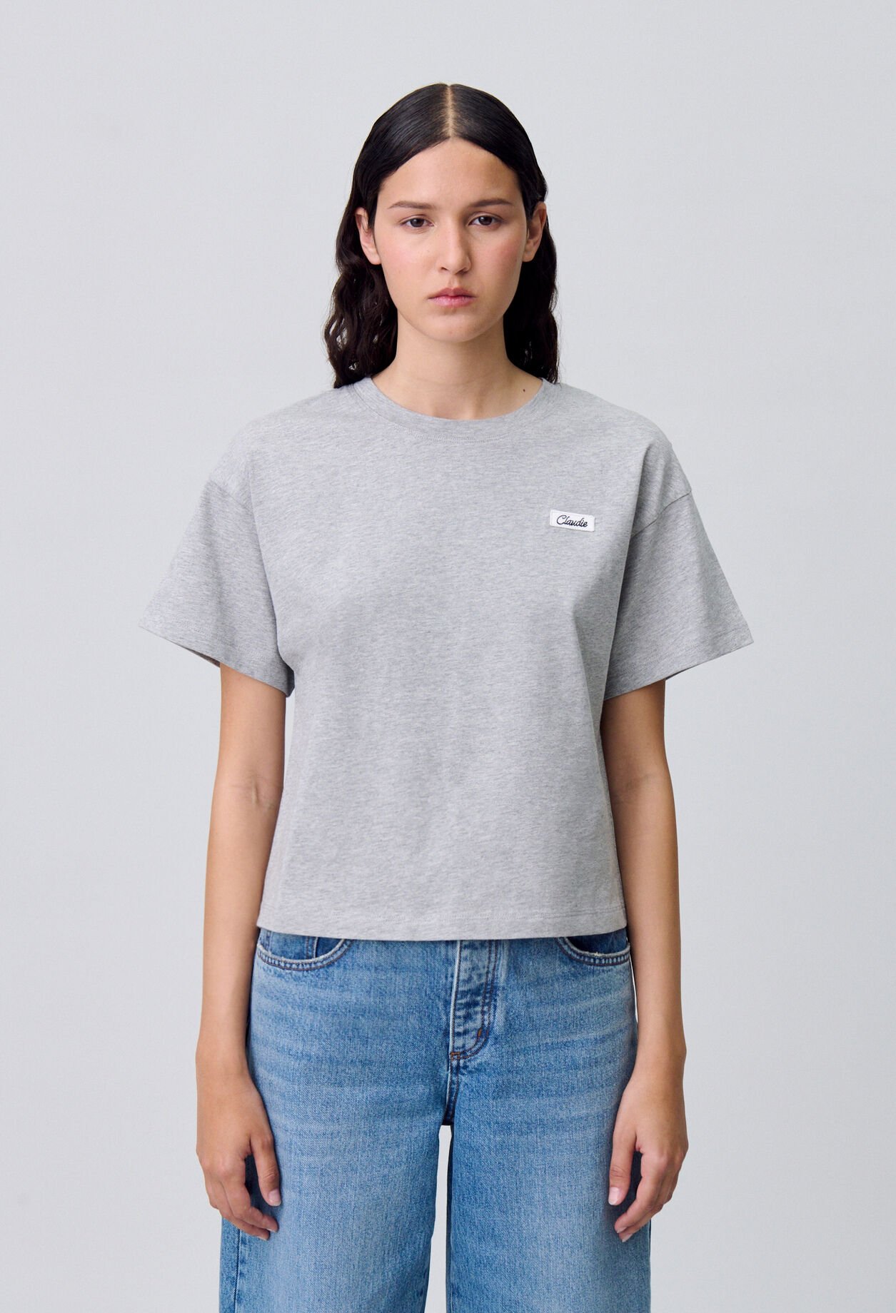 Camiseta de algodón de corte amplio