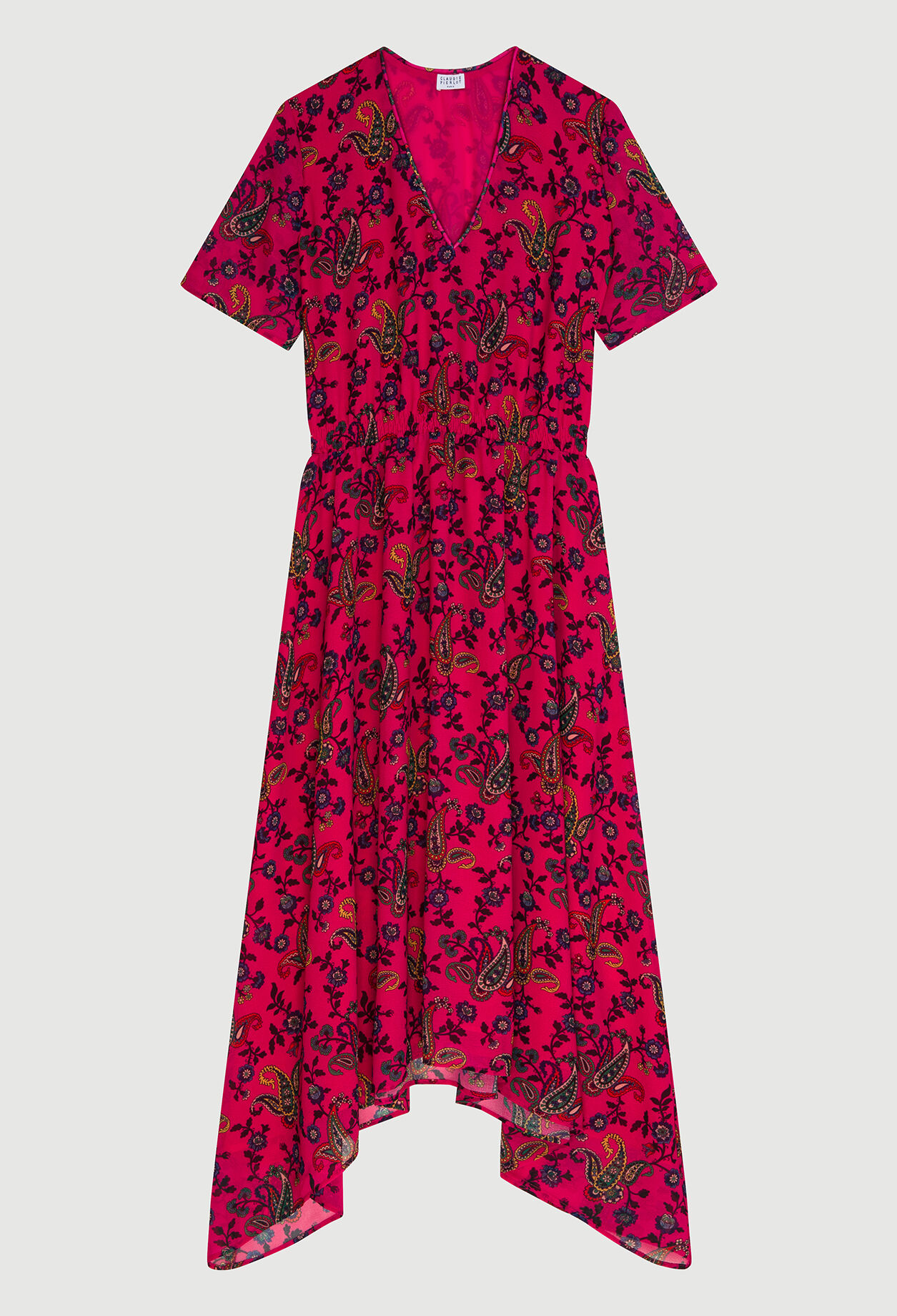 Vestido con motivos de cachemira