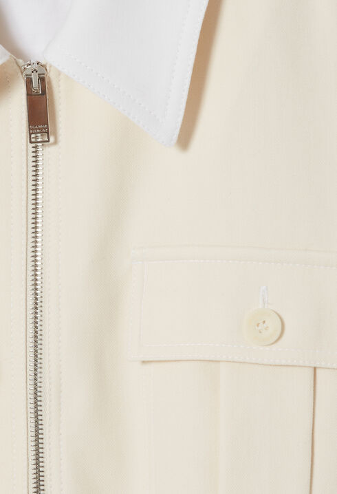 Blouson vanille cintr&eacute;