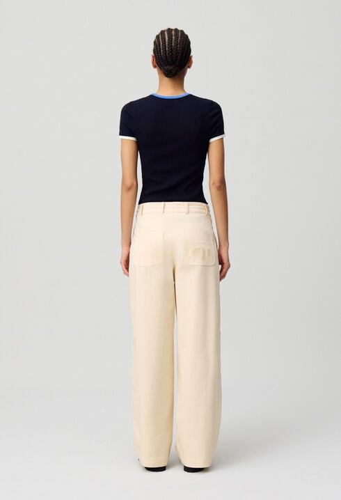 Pantalón cargo tiro bajo