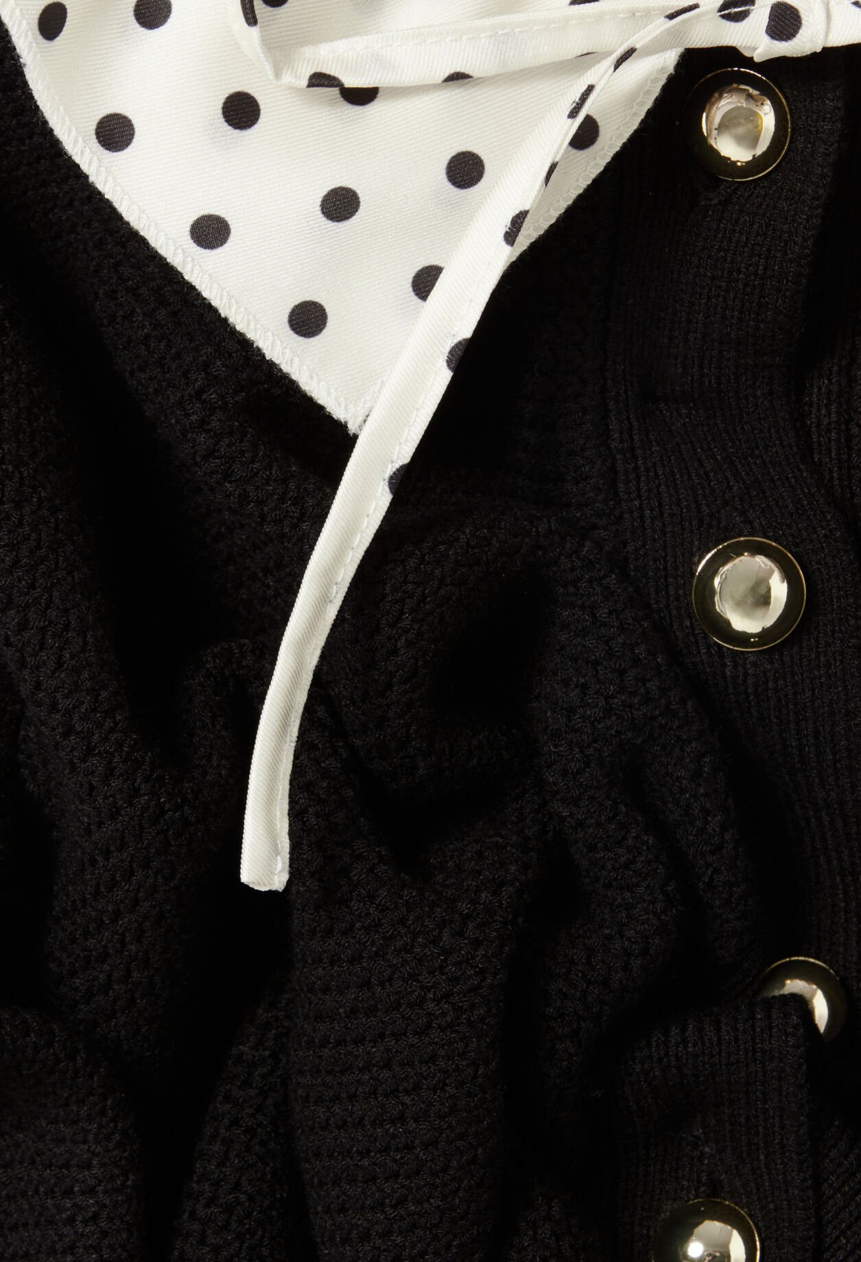 Cardigan de punto fino con cuello