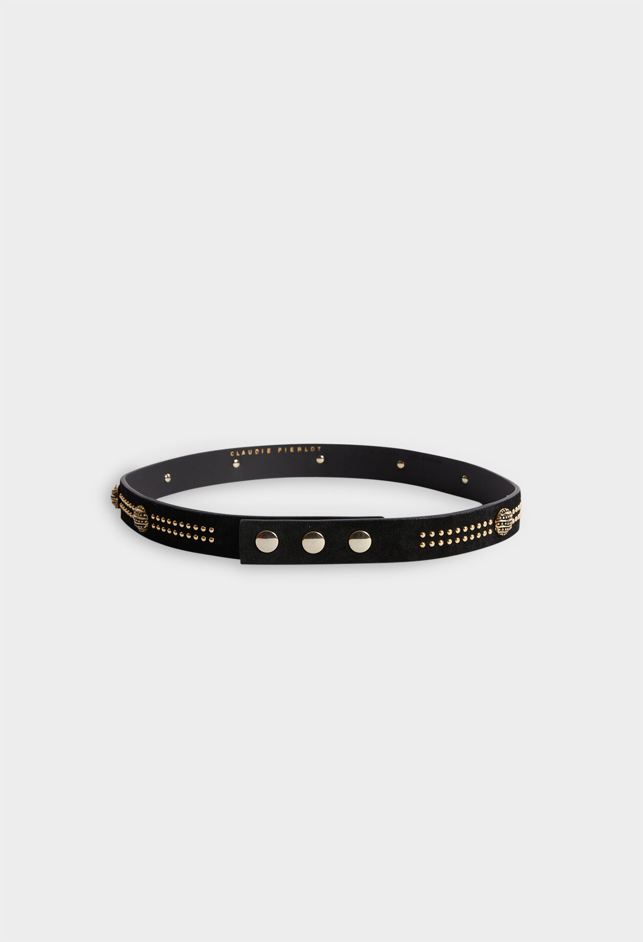 Cinturón con studs de cuero responsable