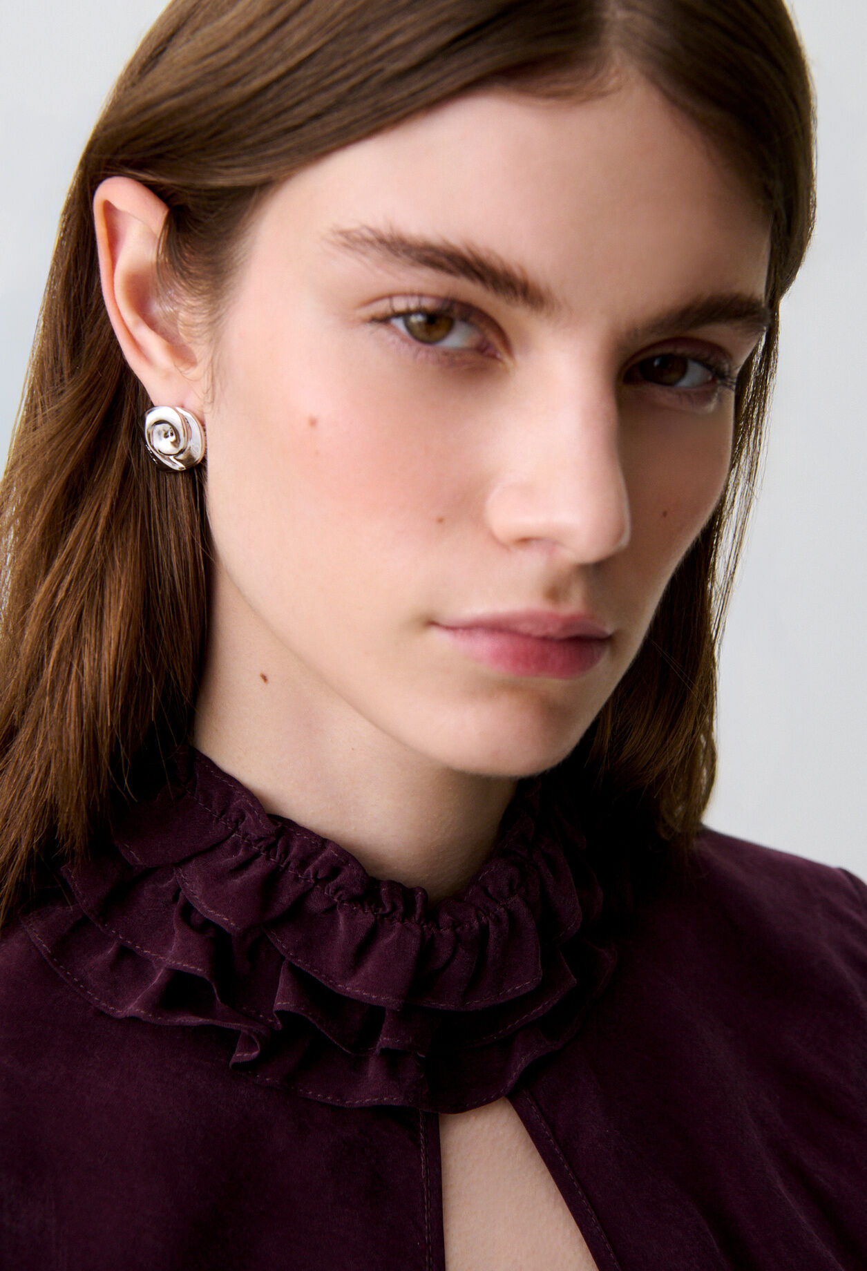 Pendientes plateados Claudie