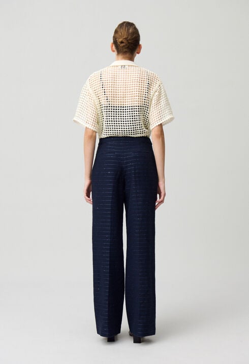 Pantalón de raya con botones