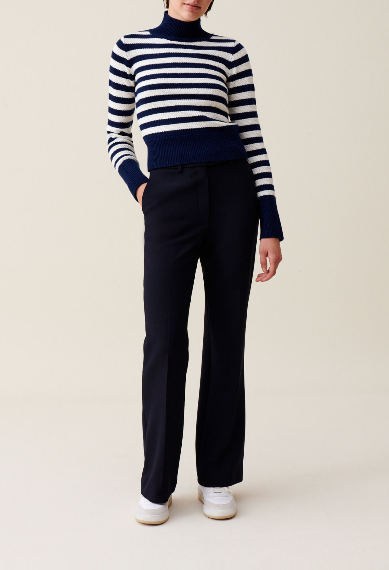 Jersey marinero cuello alto