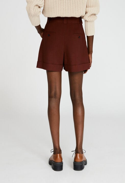 Pantalón corto de talle alto