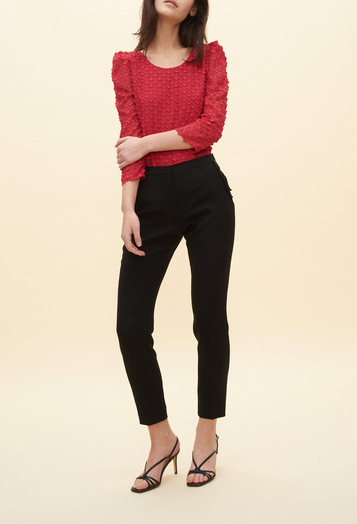 Pantalón con detalle de lazo